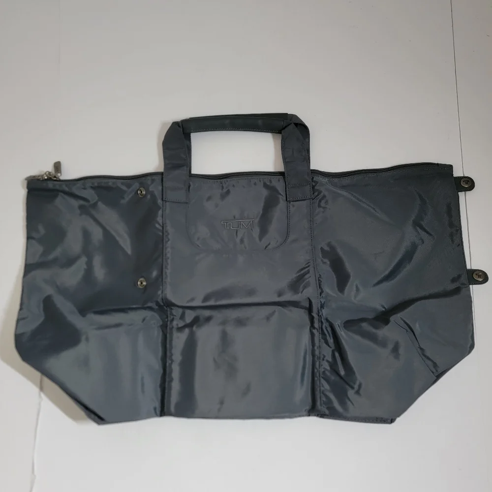 TUMI Gray Foldable Travel Lightweight Tote Bag